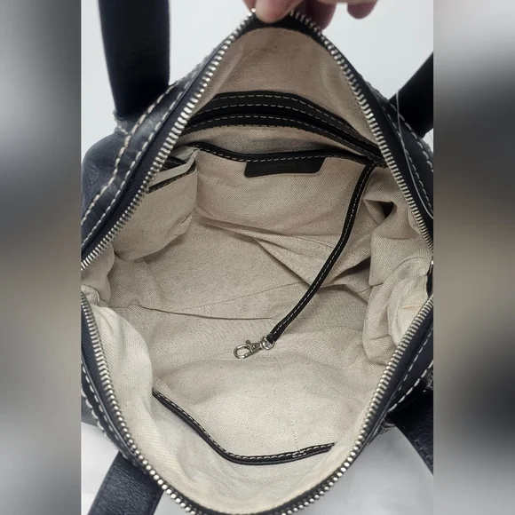 Michael Kors Hudson Large Black Pebbled Leather Shoulder Bag Satchel NWT $398 - Picture 9 of 16